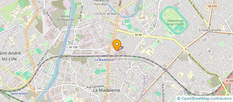 localisation de l'entreprise SCI BOIS DE L'ABBAYE à MARCQ-EN-BARŒUL