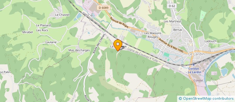 localisation de l'entreprise SCI BOIS DE L'ORME à MONTIGNAC-LASCAUX