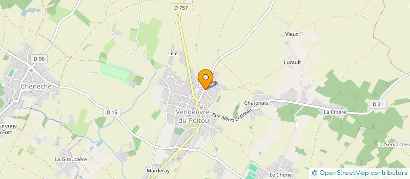 localisation de l'entreprise SCI BOIS DE LA GREVE  SAINT-MARTIN-LA-PALLU