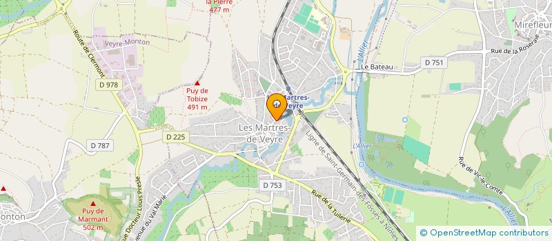 localisation de l'entreprise SCI BOIS DE LARYE  LES MARTRES-DE-VEYRE