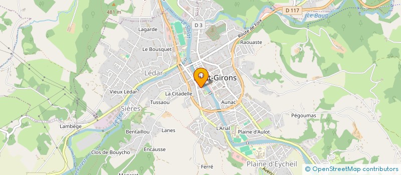 localisation de l'entreprise SCI BOIS DEBOUT à SAINT-GIRONS