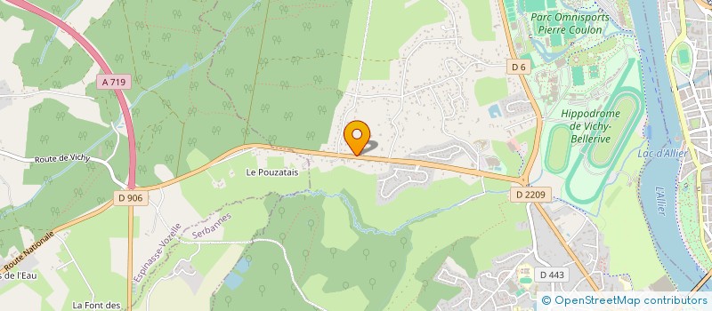 localisation de l'entreprise SCI BOIS DIEU  BELLERIVE-SUR-ALLIER