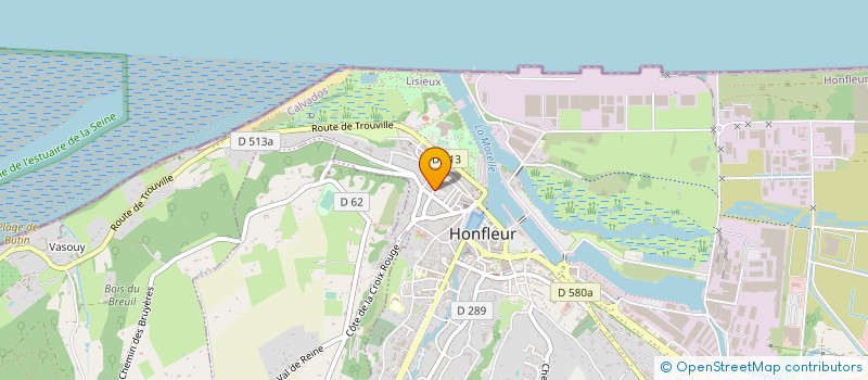 localisation de l'entreprise SCI BOIS DORE à HONFLEUR