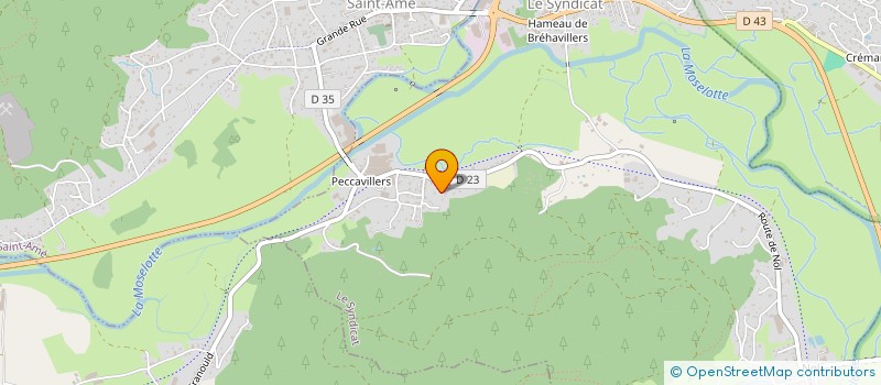 localisation de l'entreprise SCI BOIS DU BELIER  LE SYNDICAT