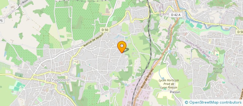 localisation de l'entreprise SCI BOIS DU SOUL  CHAPONOST