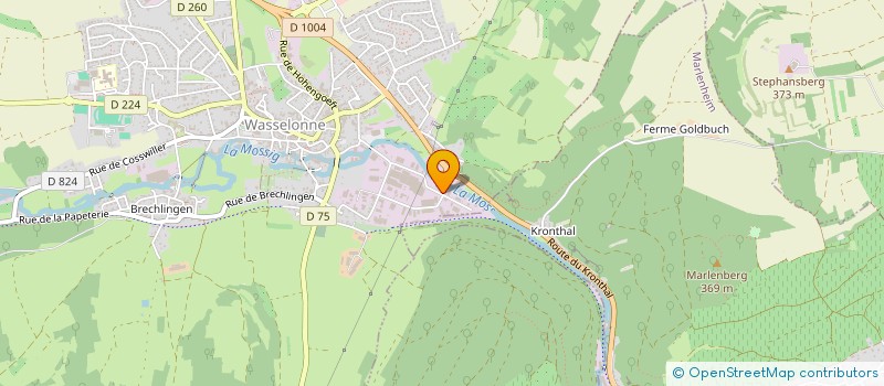 localisation de l'entreprise SCI BOIS ET CHIFFONS  WASSELONNE