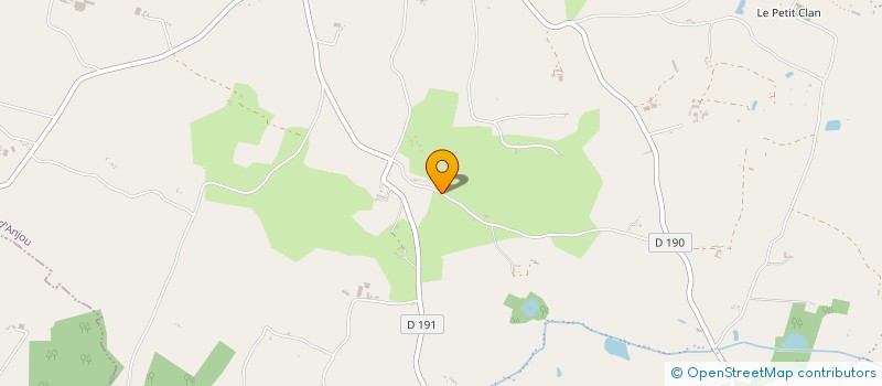 localisation de l'entreprise SCI BOIS ET EAUX  LES HAUTS-D'ANJOU