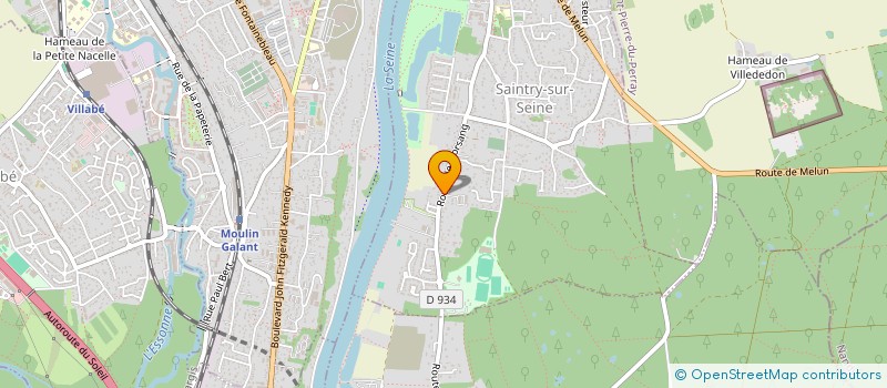 localisation de l'entreprise SCI BOIS ET RIVIERE à SAINTRY-SUR-SEINE