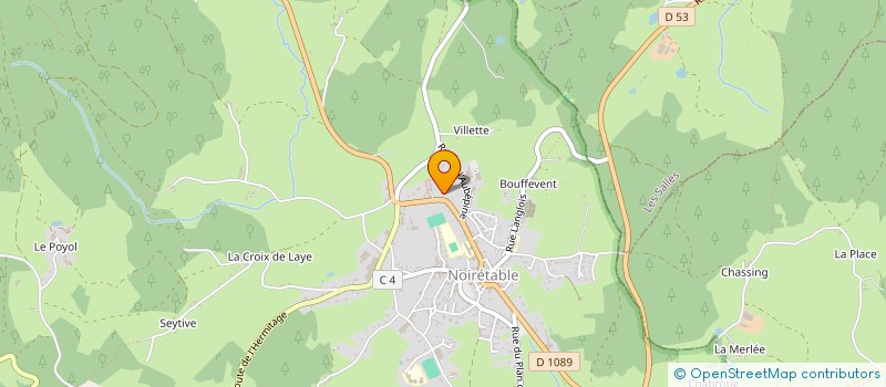 localisation de l'entreprise SCI BOIS FORET AUVERGNE  NOIRETABLE