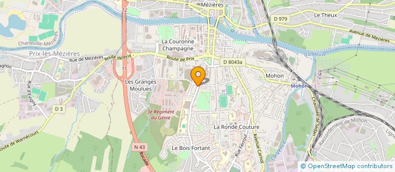 localisation de l'entreprise SCI BOIS FORTANT à CHARLEVILLE-MEZIERES