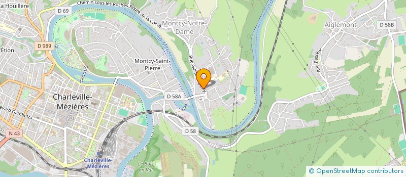 localisation de l'entreprise SCI BOIS FRANCHEVILLE  MONTCY-NOTRE-DAME