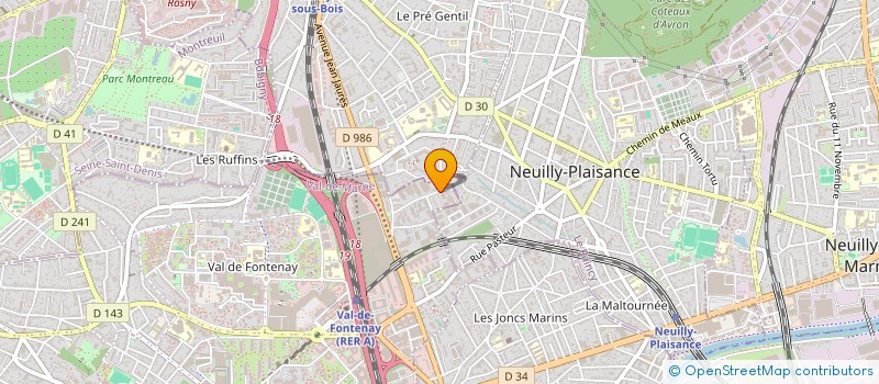 localisation de l'entreprise SCI BOIS GALON à FONTENAY-SOUS-BOIS