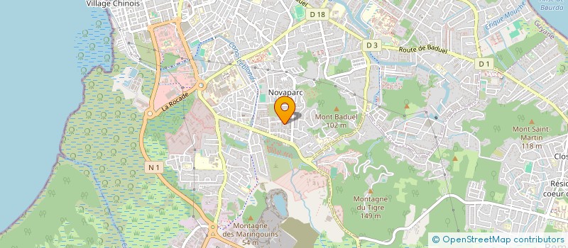 localisation de l'entreprise SCI BOIS-JOLANT  CAYENNE