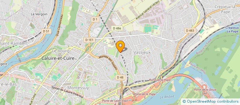 localisation de l'entreprise SCI BOIS JOLI  CALUIRE-ET-CUIRE