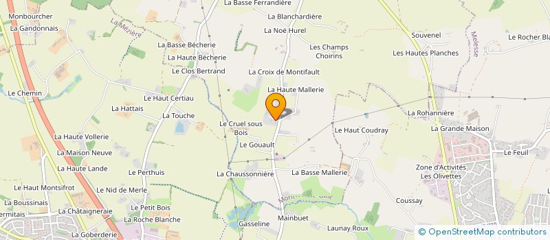 localisation de l'entreprise SCI BOIS LABBE  MONTREUIL-LE-GAST