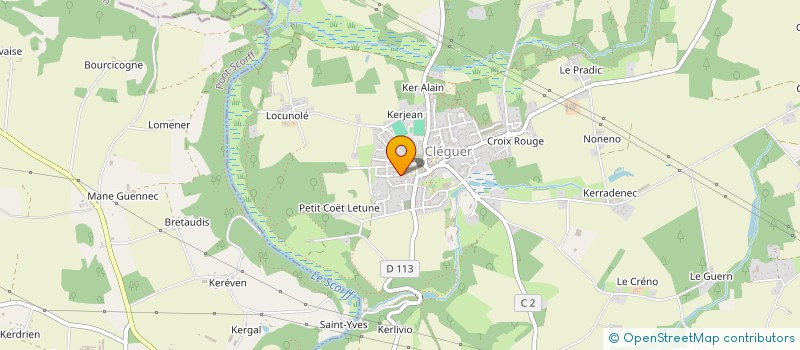 localisation de l'entreprise SCI BOIS MORAND  PONT-SCORFF