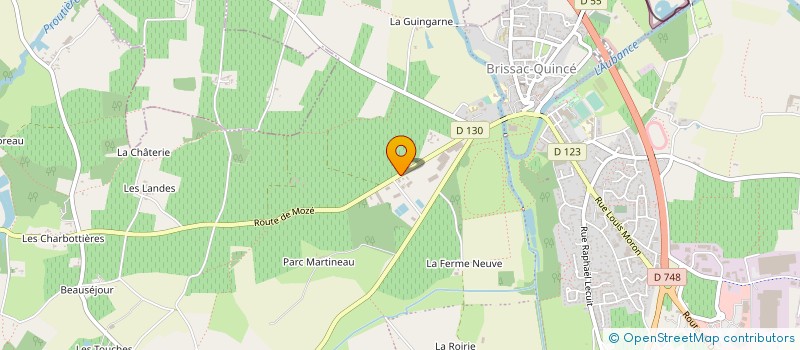 localisation de l'entreprise SCI BOIS MOZE à BRISSAC LOIRE AUBANCE