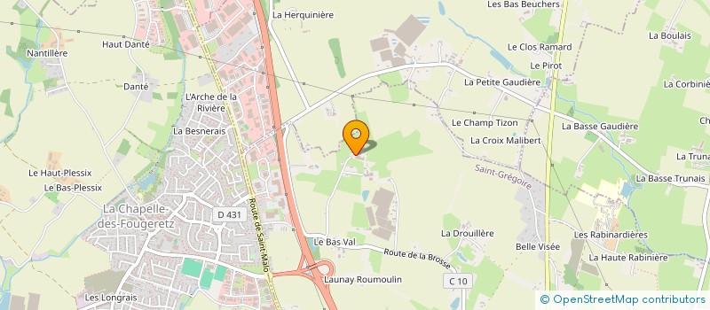 localisation de l'entreprise SCI BOIS PARIS  SAINT-GREGOIRE