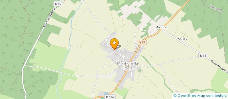 localisation de l'entreprise SCI BOIS RENARD  MONTIGNY-LA-RESLE