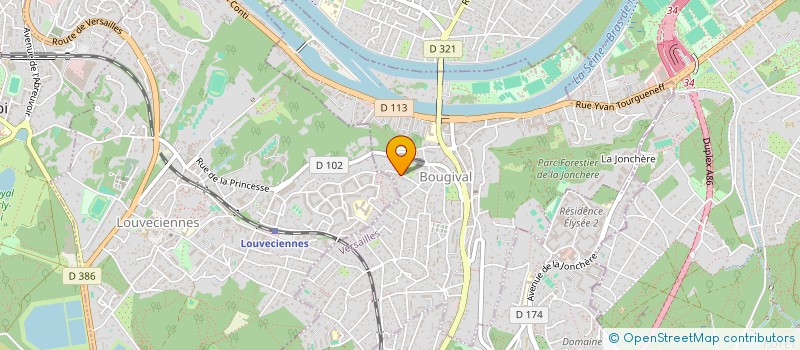 localisation de l'entreprise SCI BOIS VALENTON  BOUGIVAL