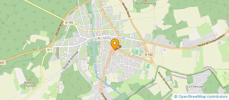 localisation de l'entreprise SCI BOISERIE PARC GATINAIS à MILLY-LA-FORET