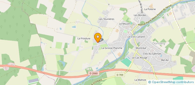 localisation de l'entreprise SCI BOISGAULT  DONNERY