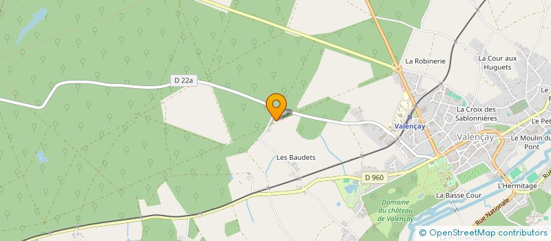 localisation de l'entreprise SCI BOISGENETS à VALENCAY