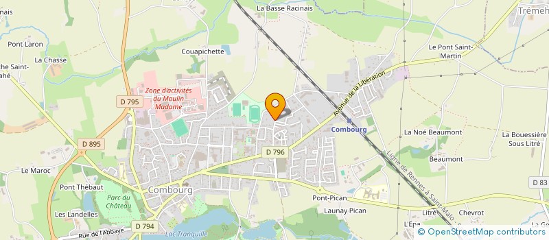 localisation de l'entreprise SCI BOISHU  COMBOURG