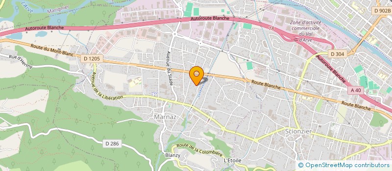 localisation de l'entreprise SCI BOISIER FAMILY  MARNAZ