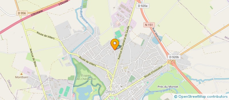 localisation de l'entreprise SCI BOISLARGE à DEOLS