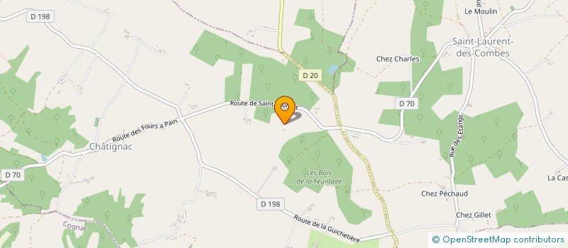 localisation de l'entreprise SCI BOISNARD à CHATIGNAC
