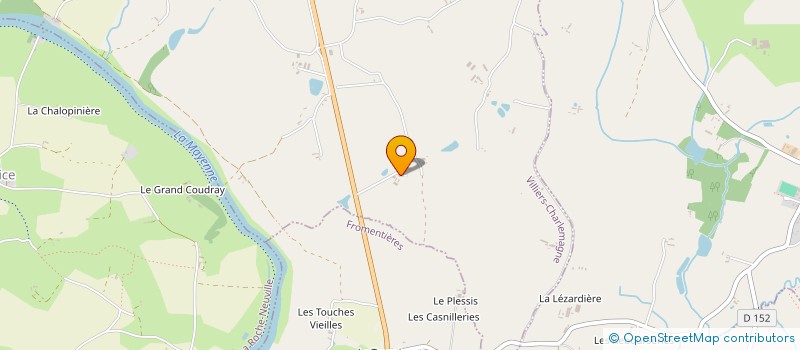 localisation de l'entreprise SCI BOISRAME  VILLIERS-CHARLEMAGNE