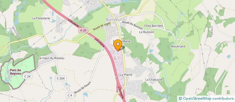 localisation de l'entreprise SCI BOISSEUIL à SAINT-JOUVENT