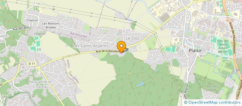 localisation de l'entreprise SCI BOISSIERE  PLAISIR