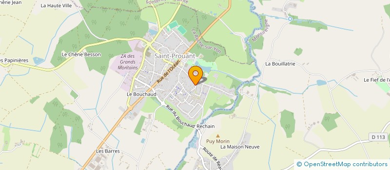 localisation de l'entreprise SCI BOISSON  SAINT-PROUANT