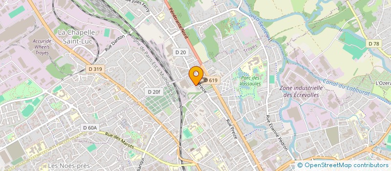 localisation de l'entreprise SCI BOISSONNET IMMOBILIER à TROYES