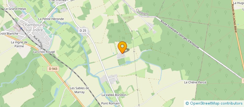 localisation de l'entreprise SCI BOISVINET  CHAMBOURG-SUR-INDRE