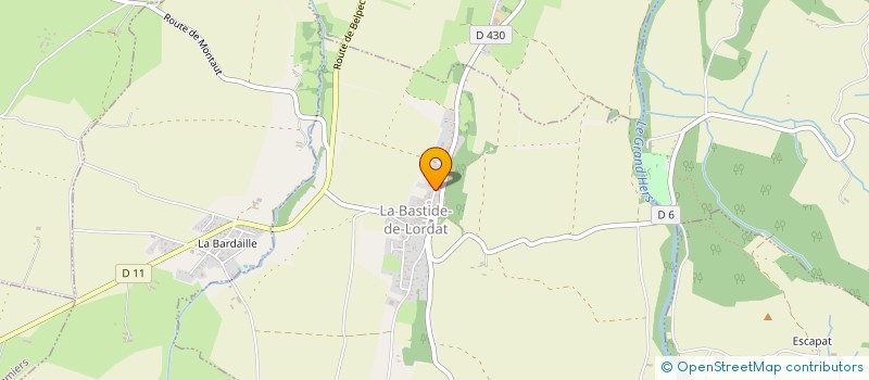 localisation de l'entreprise SCI BOIVENT à LA BASTIDE-DE-LORDAT