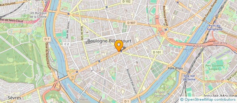 localisation de l'entreprise SCI BOIVIN à BOULOGNE-BILLANCOURT