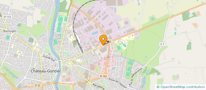 localisation de l'entreprise SCI BOIVIN  CHATEAU-GONTIER-SUR-MAYENNE