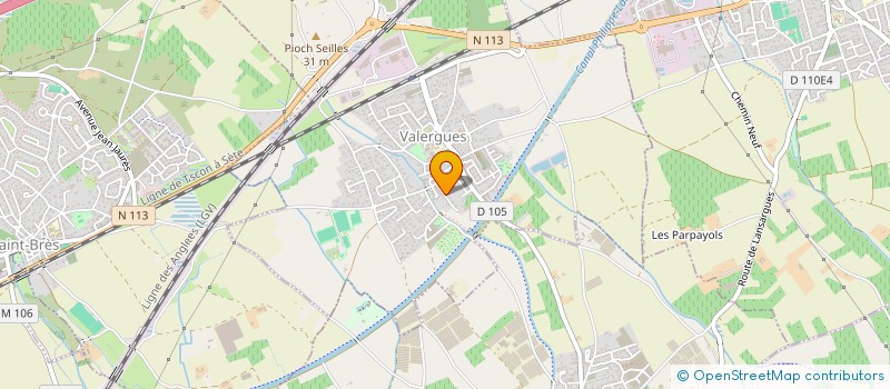 localisation de l'entreprise SCI BOIX  VALERGUES