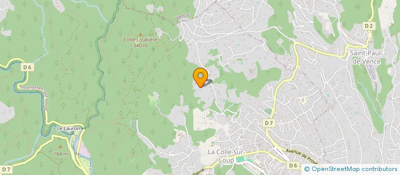 localisation de l'entreprise SCI BOJARA  LA COLLE-SUR-LOUP