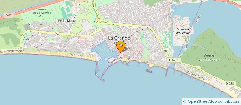 localisation de l'entreprise SCI BOJU  LA GRANDE-MOTTE