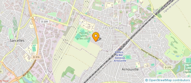 localisation de l'entreprise SCI BOKIMMO  VILLIERS-LE-BEL