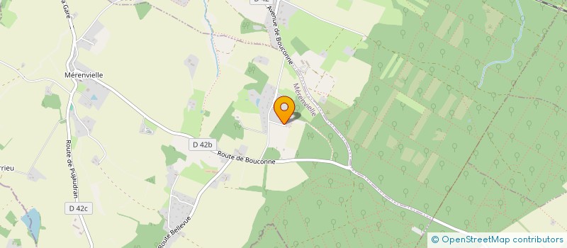 localisation de l'entreprise SCI BOLAF  MERENVIELLE