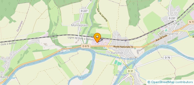 localisation de l'entreprise SCI BOLE - OUAKED  RANCHOT