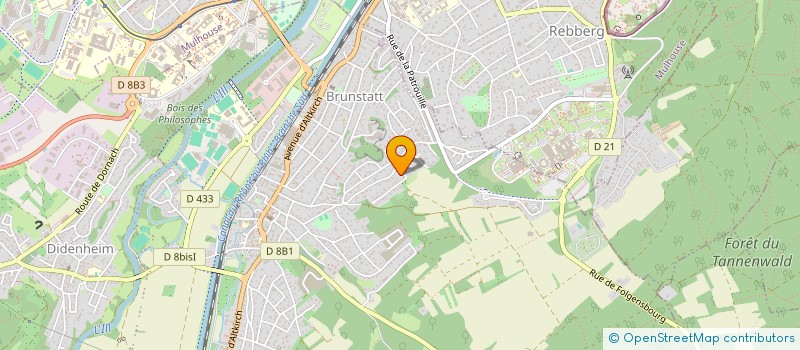 localisation de l'entreprise SCI BOLERO  ILLZACH