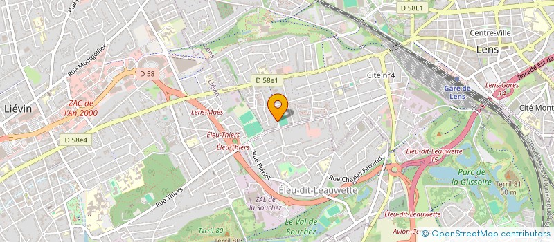 localisation de l'entreprise SCI BOLI  LENS