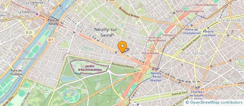 localisation de l'entreprise SCI BOLIVAR 1 à NEUILLY-SUR-SEINE