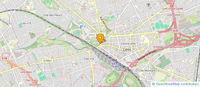 localisation de l'entreprise SCI BOLLAERT  LENS